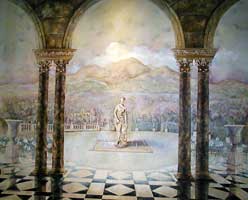 Greco Roman Garden Mural
